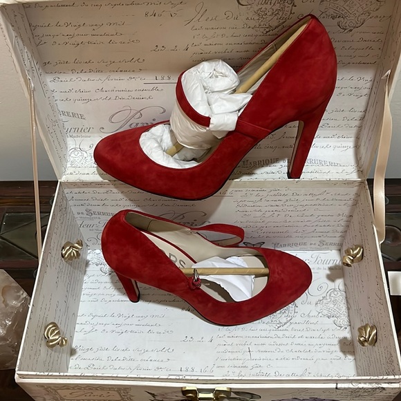 KORS Michael Kors Galli Suede Mary Jane Pumps - Picture 2 of 3